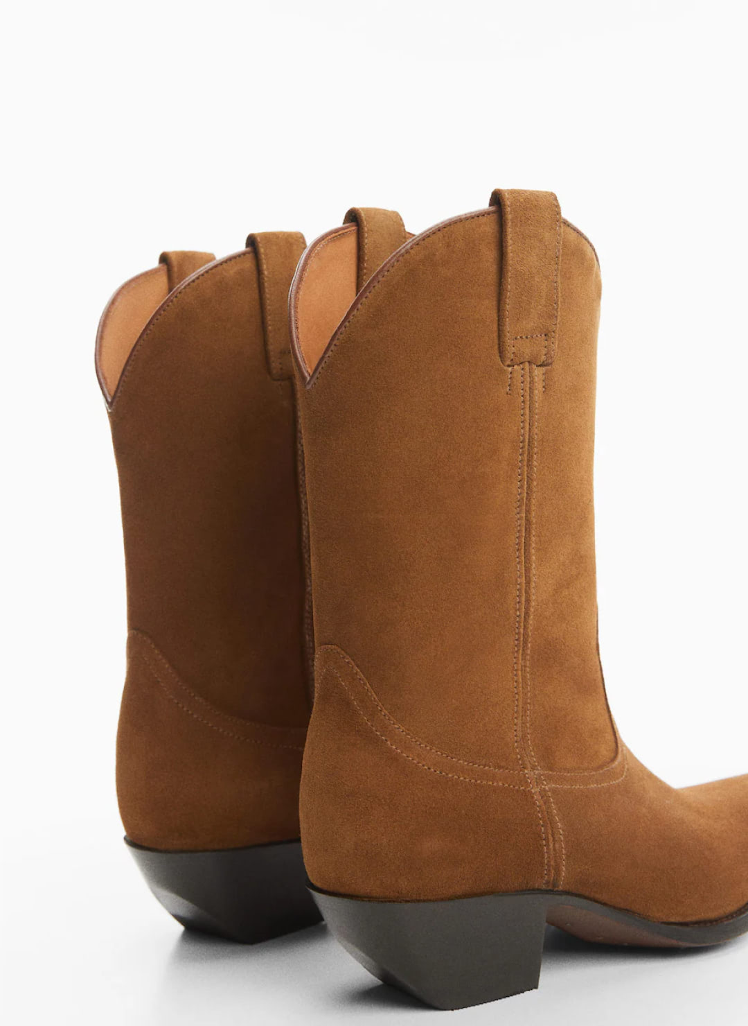 Cowboy split leather ankle boot - Imagen 5