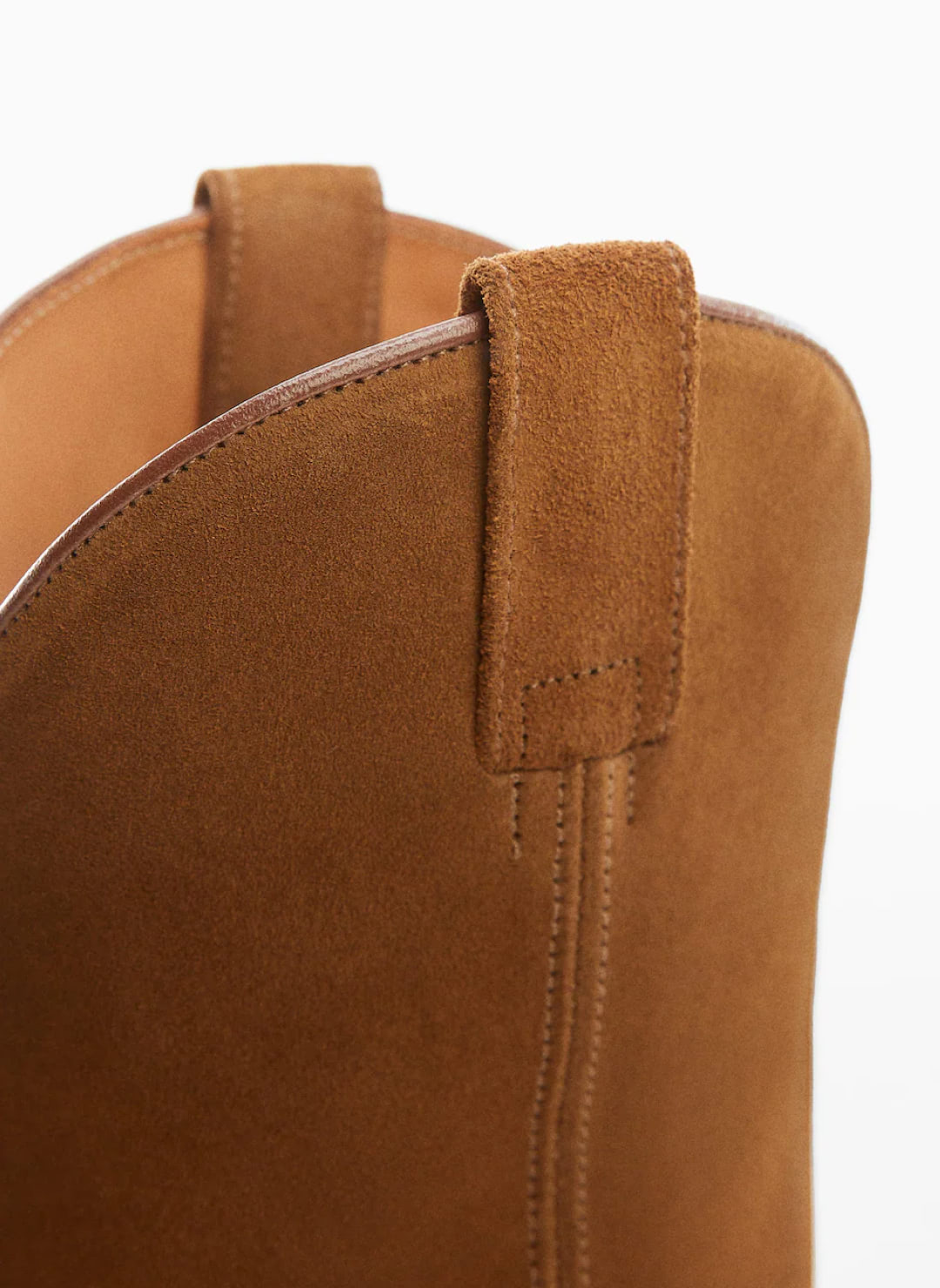 Cowboy split leather ankle boot - Imagen 4