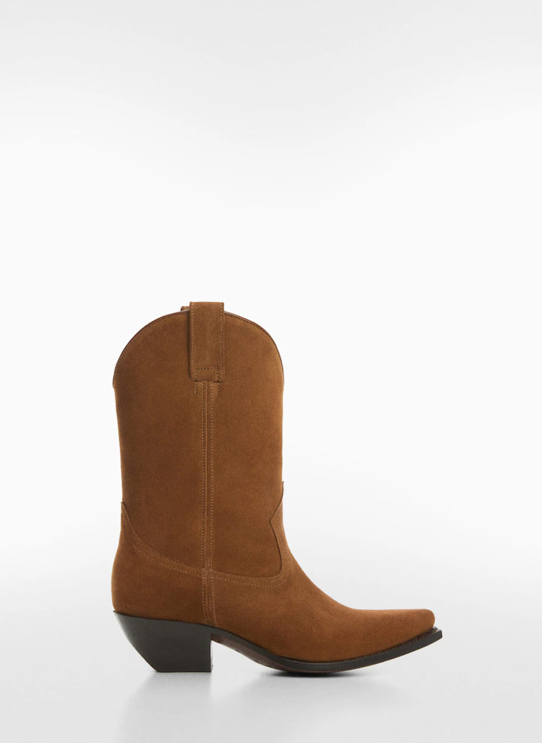Cowboy split leather ankle boot - Imagen 3