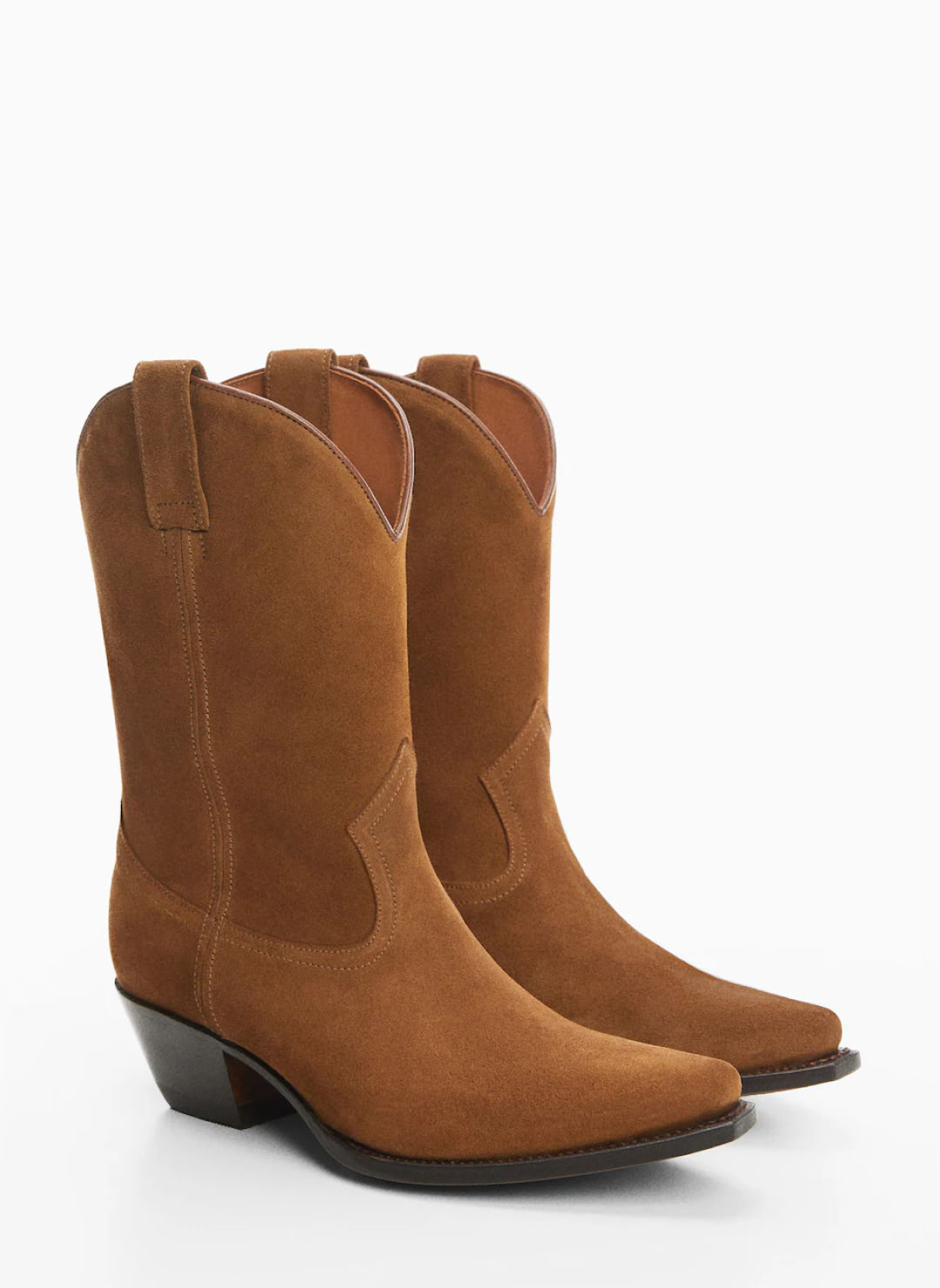 Cowboy split leather ankle boot - Imagen 2