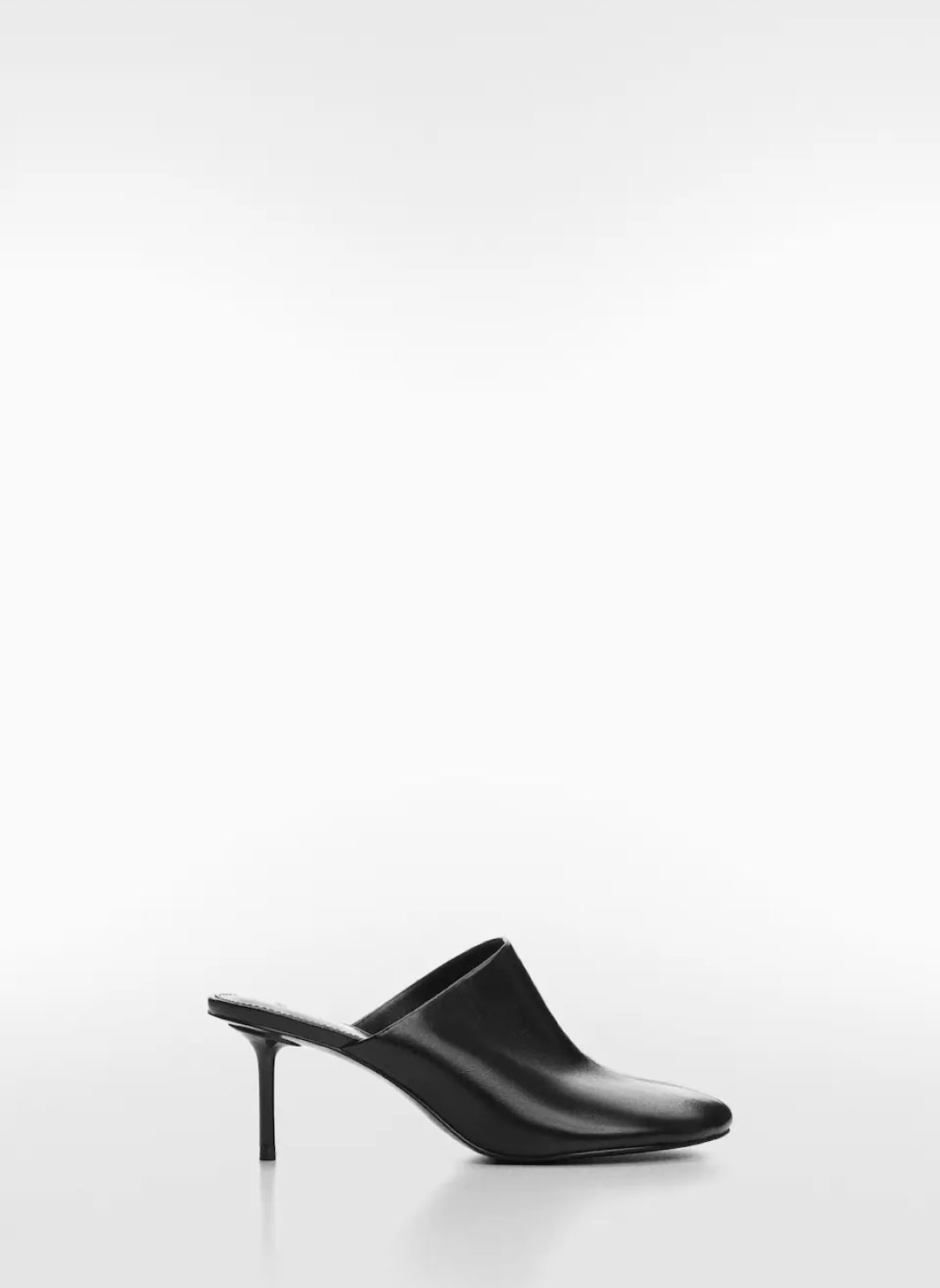 Stiletto heel leather mules - Imagen 3