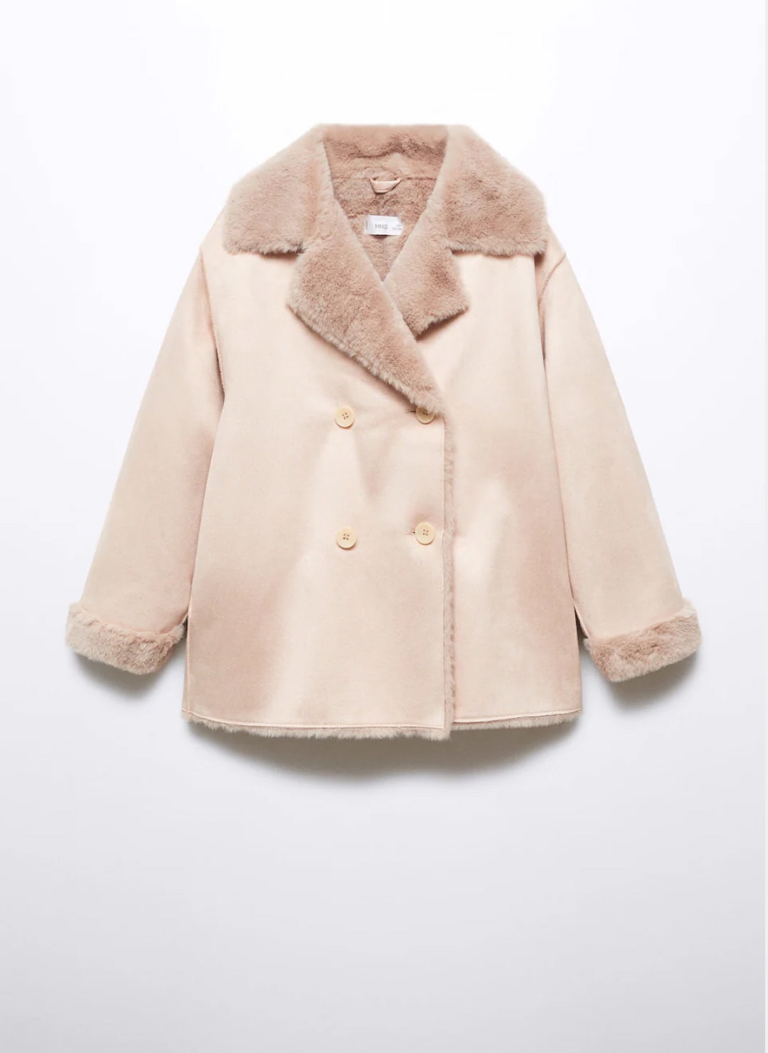 Foux shearling - lined coat - Imagen 3