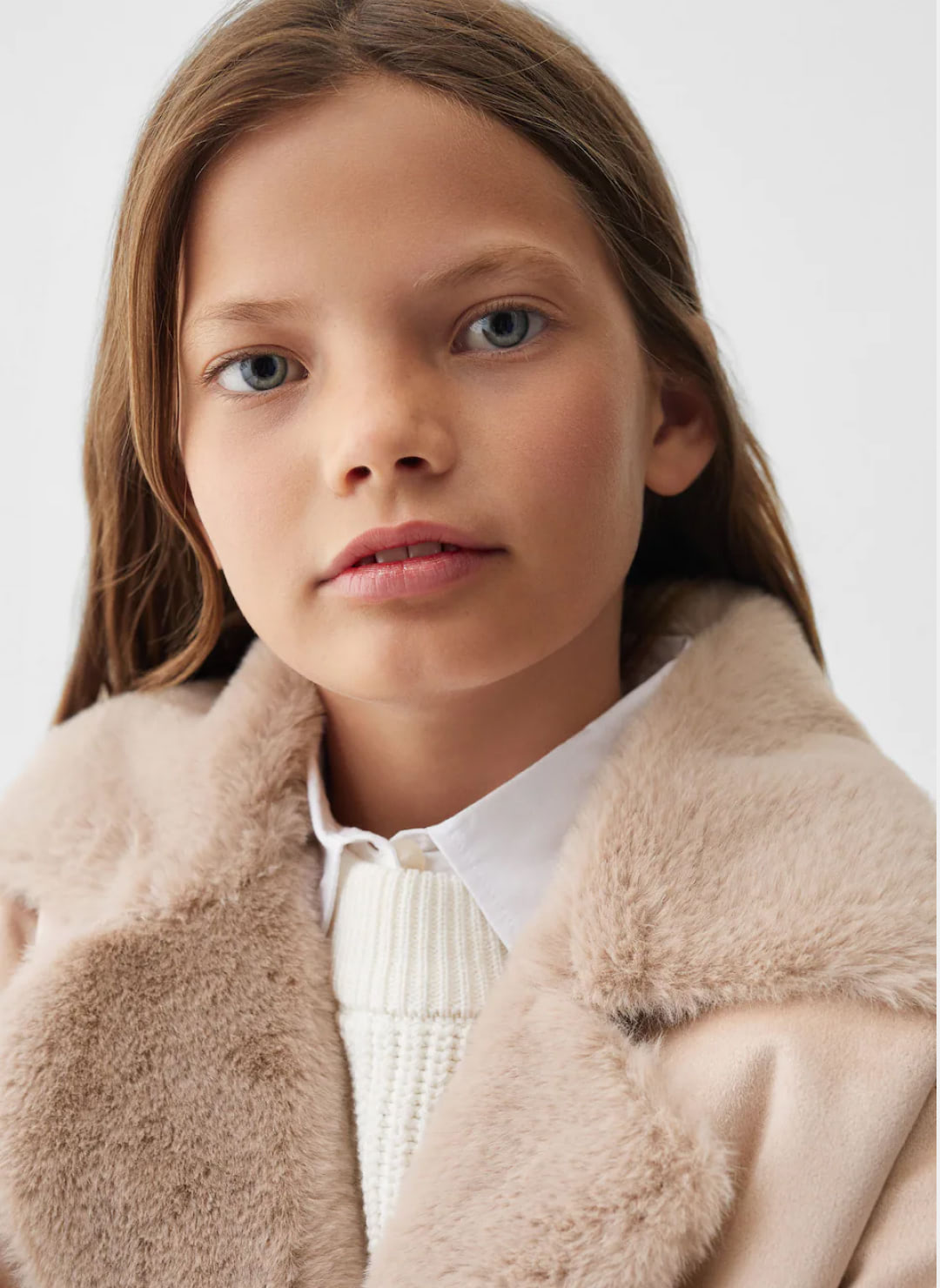Foux shearling - lined coat - Imagen 4