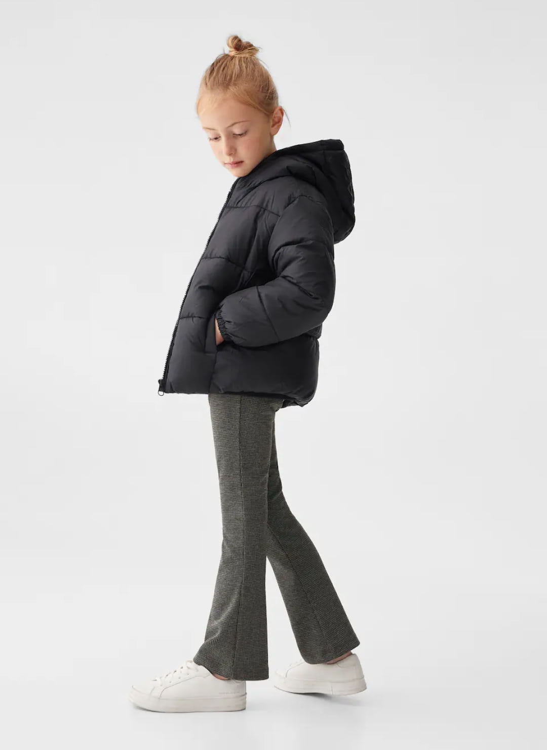 Hood quited coat - Imagen 2