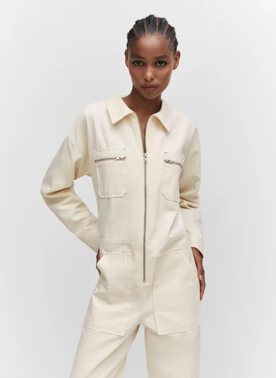 Denim zipper jumpsuit - Imagen 3