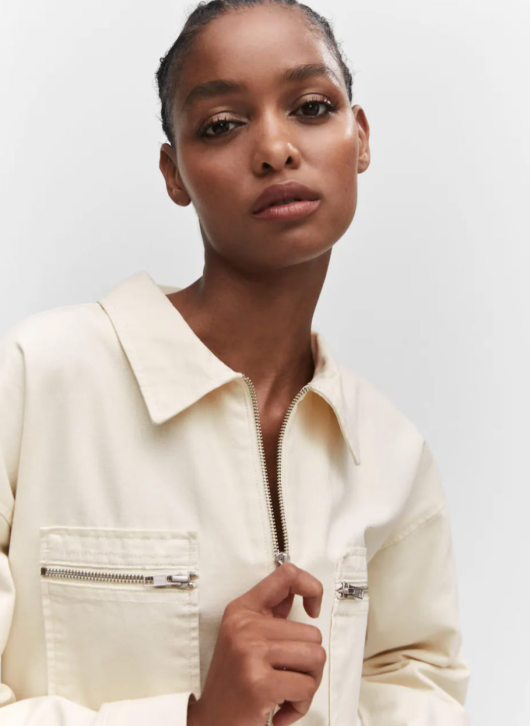 Denim zipper jumpsuit - Imagen 4