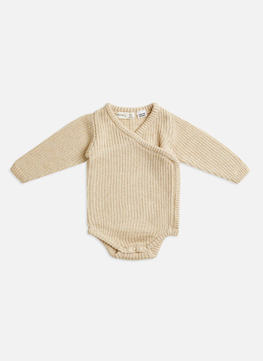 Knit Wrap Bodysuit - Truffle - Imagen 3