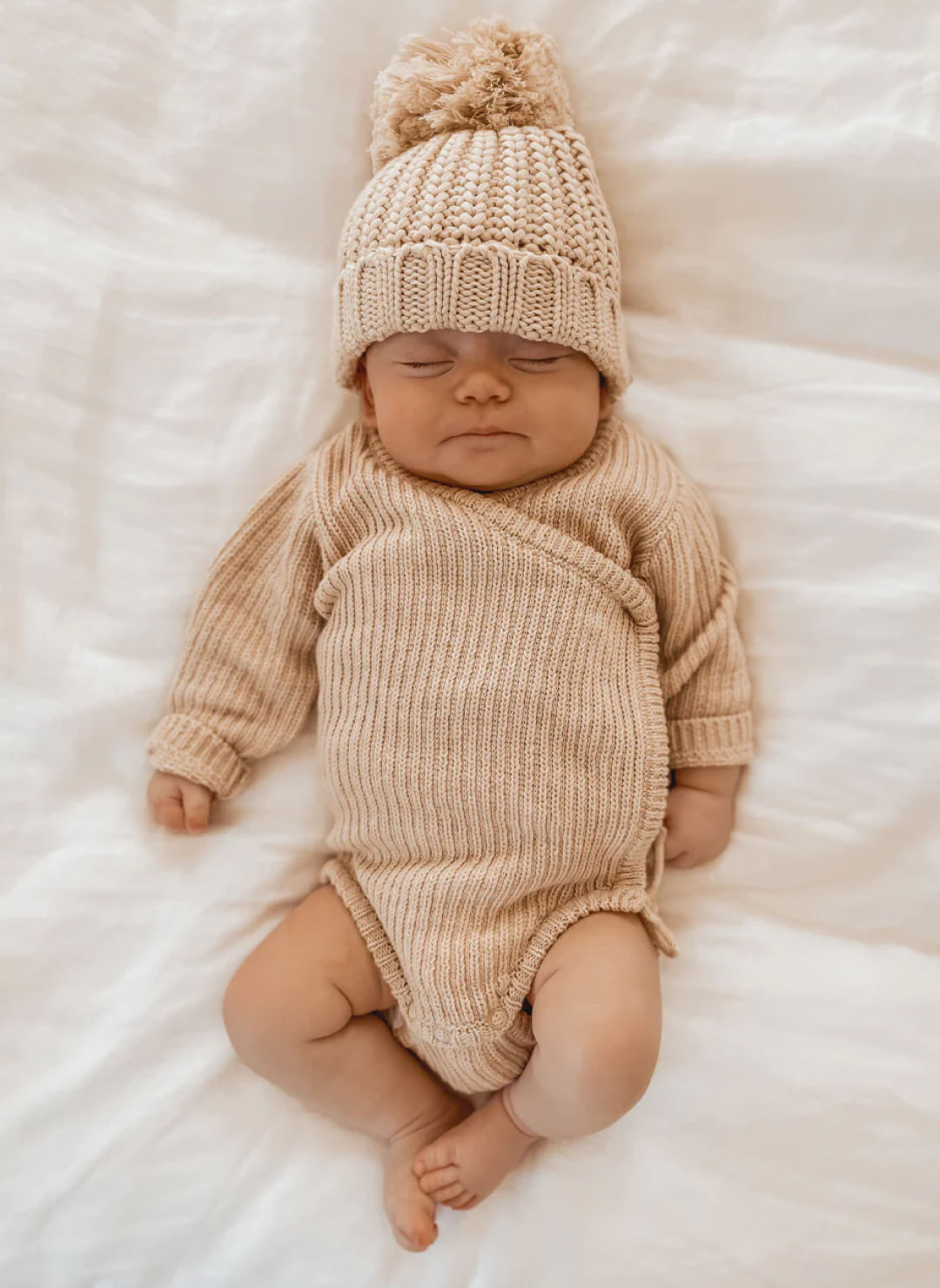 Knit Wrap Bodysuit - Truffle - Imagen 2