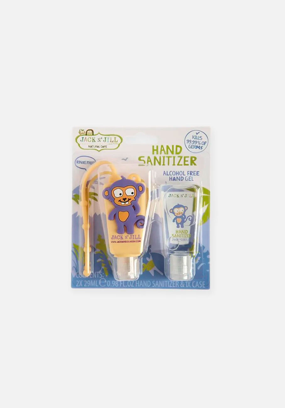 Jack N' Jill - Alcohol Free Hand Sanitizer & Holder - Monkey