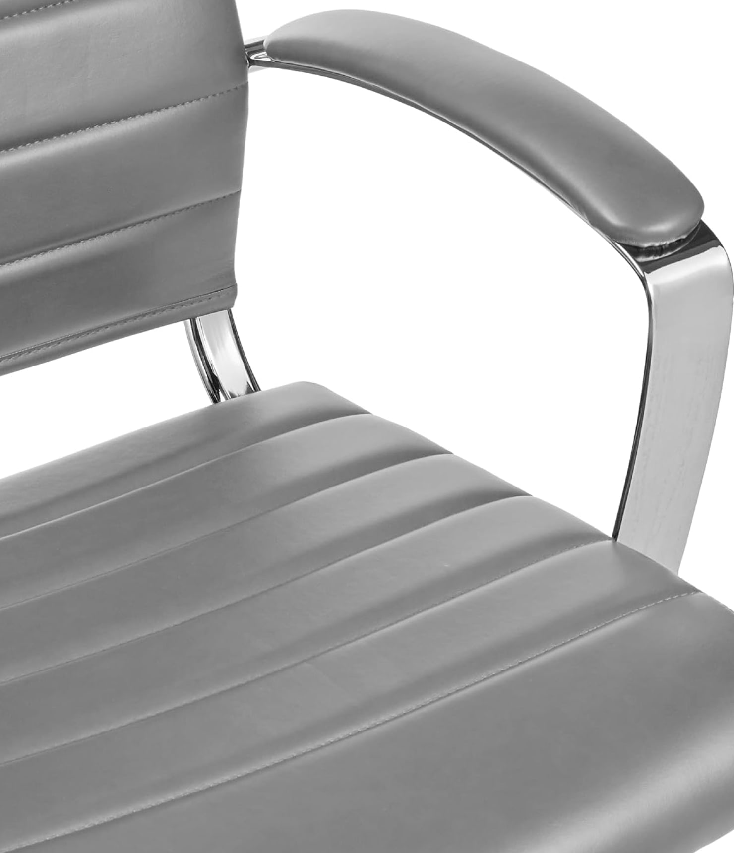 High-Back Executive Swivel Office Desk Chair with Ribbed Puresoft Upholstery - Imagen 3