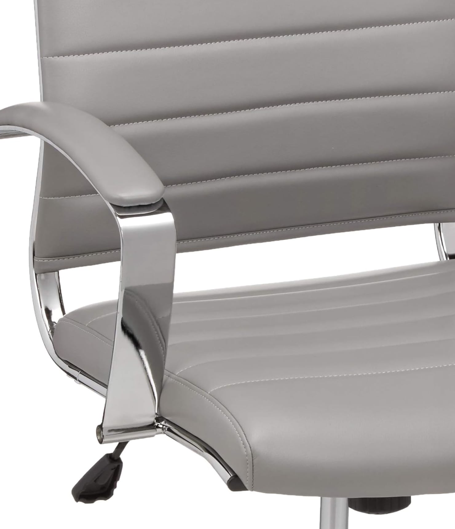 High-Back Executive Swivel Office Desk Chair with Ribbed Puresoft Upholstery - Imagen 4