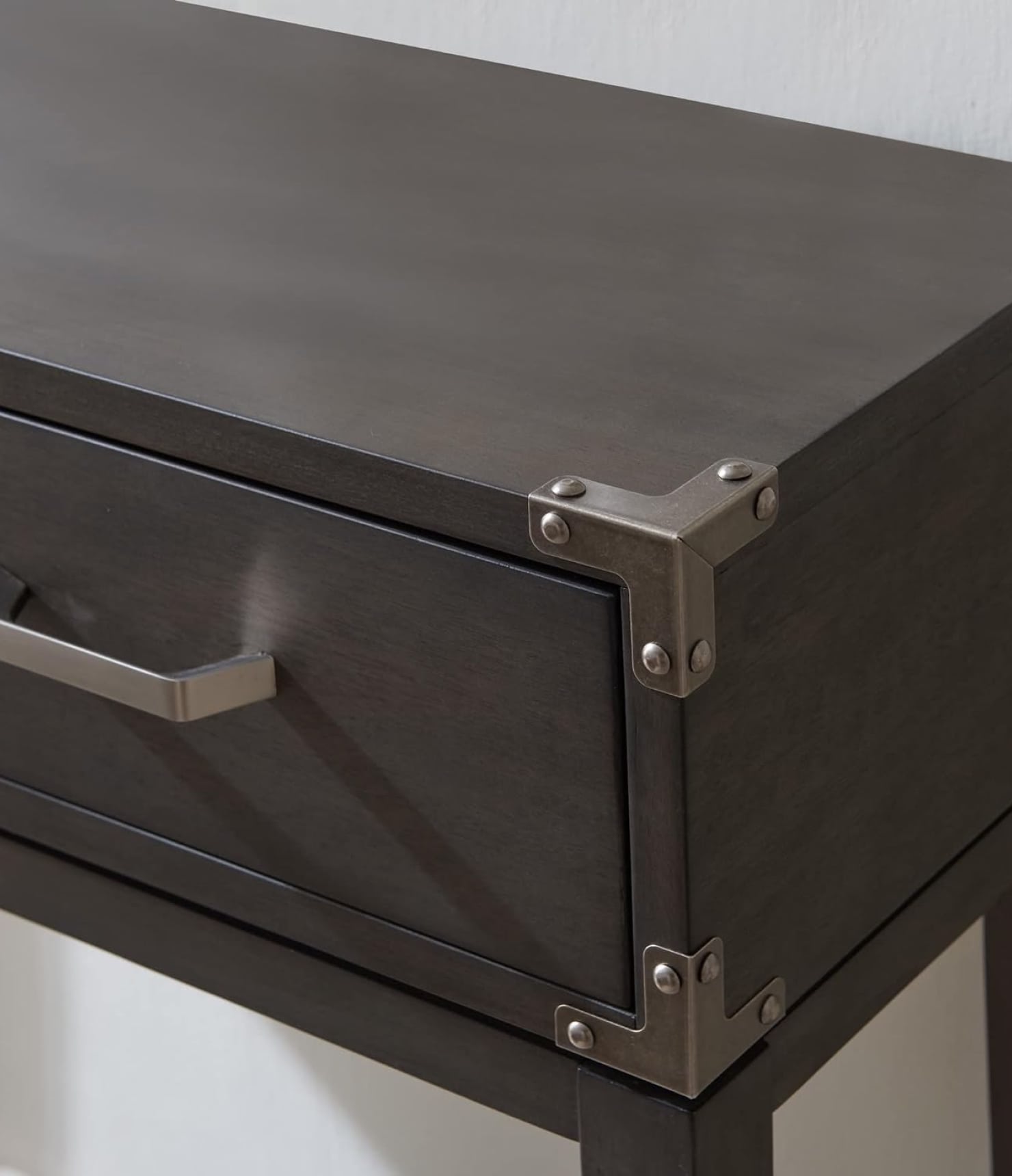 Leick Home Beckett Industrial Console Table, Gray - Imagen 3