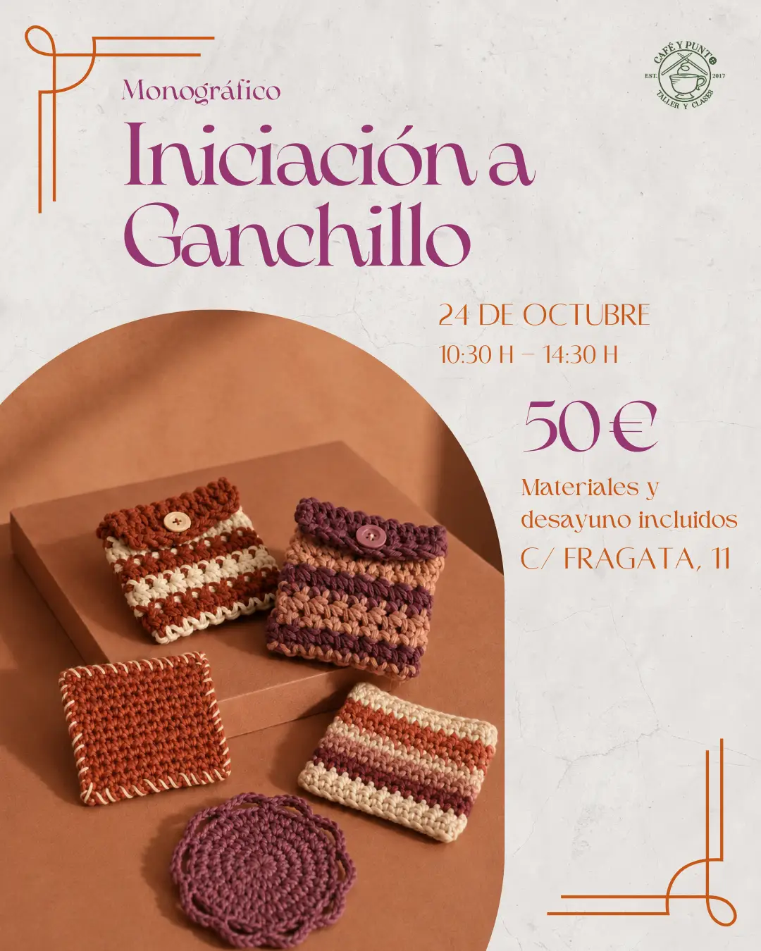 Iniciación al Ganchillo Octubre - Imagen 1