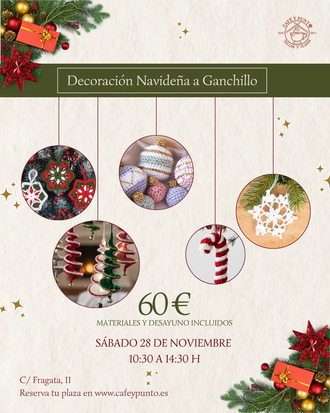 Decoración Navideña a Ganchillo - Imagen 1